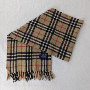 Burberry Classic Check Scarf in Beige and Black